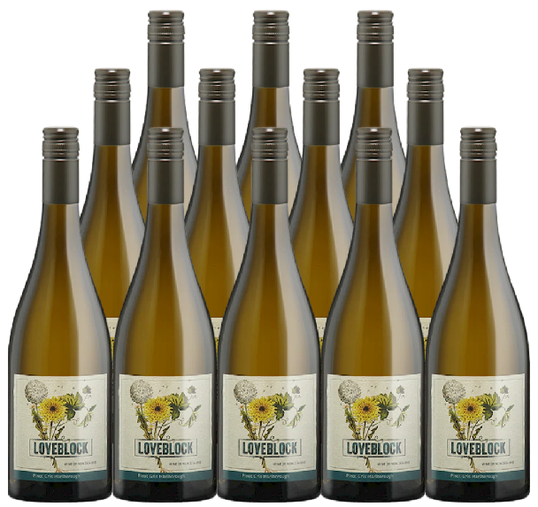 Loveblock Pinot Gris Marlborough 2023 750 ML (12 Bottles)