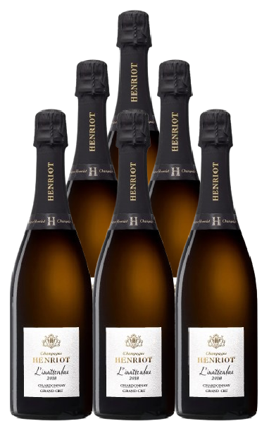 Henriot Champagne Brut L'inattendue Grand Cru 2018 750 ML (6 Bottles)