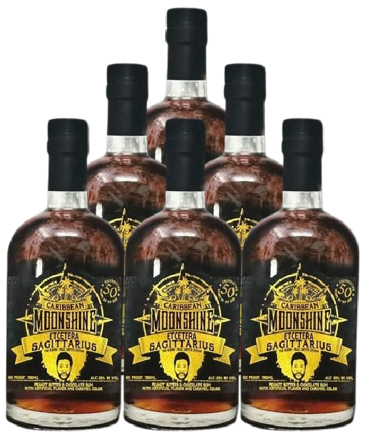 Caribbean Moonshine Etcetera Sagittarius Limited Edition Rum 750 ML (6 Bottles)