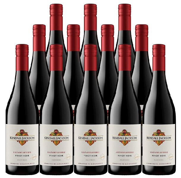 Kendall Jackson Pinot Noir Vintner's Reserve California 2024 750 ML (12 Bottles)