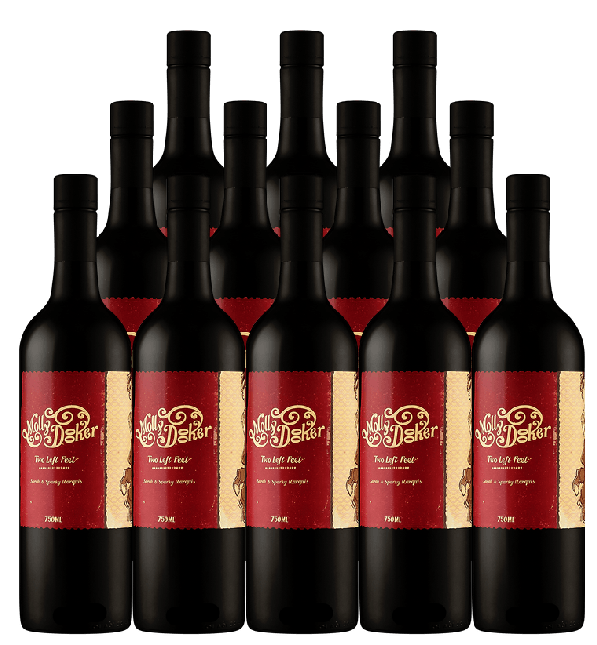 Mollydooker Two Left Feet Red Blend 2024 750 ML (12 Bottles)