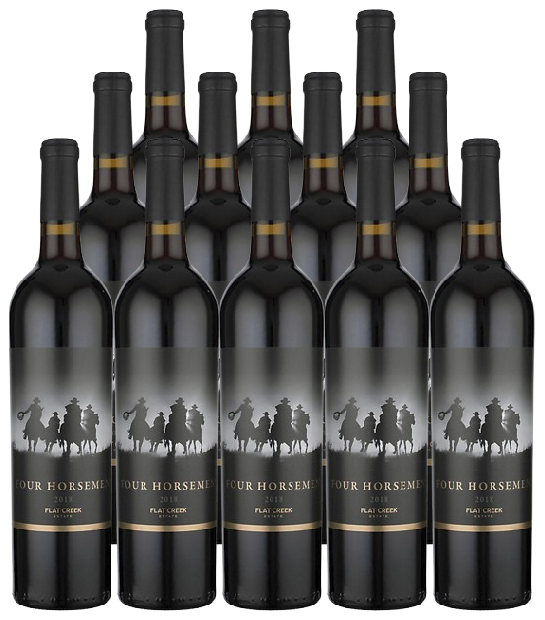 Flat Creek Red Wine Four Horseman Texas Hill Country 750 ML (12 Bottles)