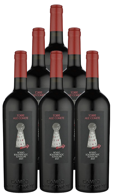 Campo Alle Comete Bolgheri Superiore Rosso 2021 750 ML (6 Bottles)