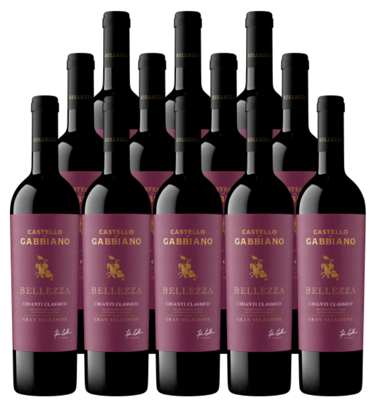 Castello di Gabbiano Bellezza Chianti Classico Gran Selezione 2018 750 ML (12 Bottles)