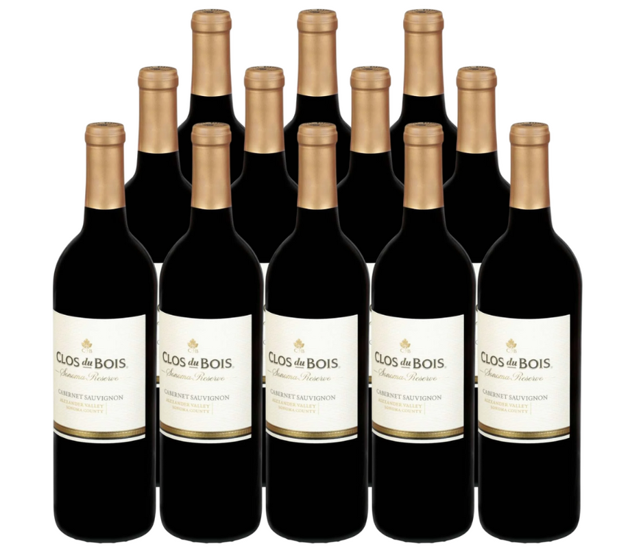 Clos Du Bois Cabernet Sauvignon Sonoma Reserve Alexander Valley 2018 750 ML (12 Bottles)