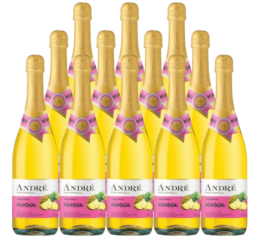 André Wine Cocktails Pineapple Mimosa 750 ML (12 Bottles)
