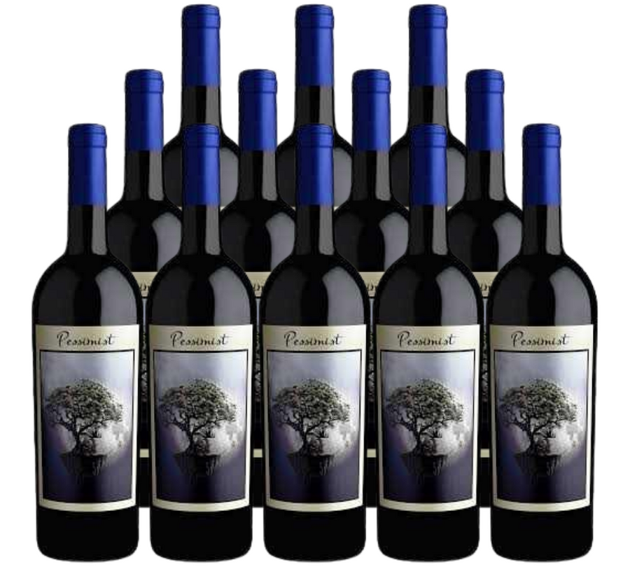 The Pessimist Red Blend 2023 750 ML ( 12 Bottles )