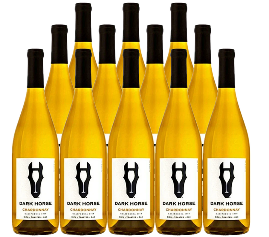 Dark Horse Wine Chardonnay California 750 ML (12 Bottles)
