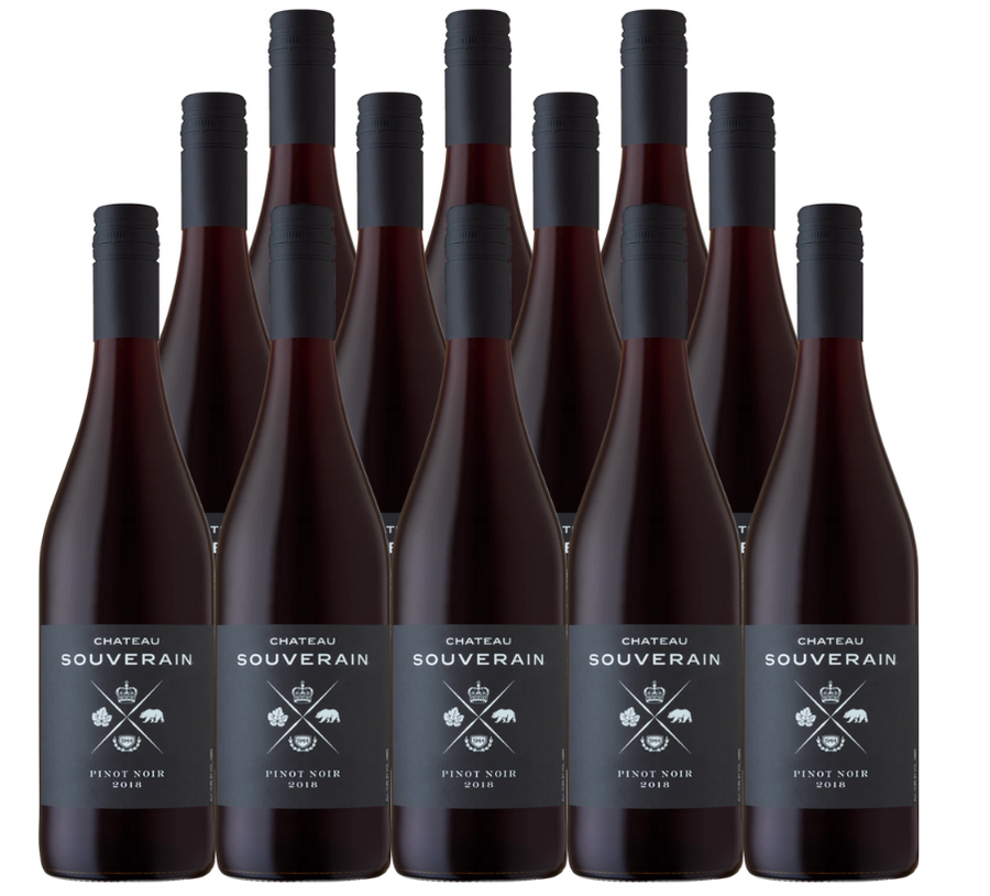 Chateau Souverain Pinot Noir California 750 ML (12 Bottles)