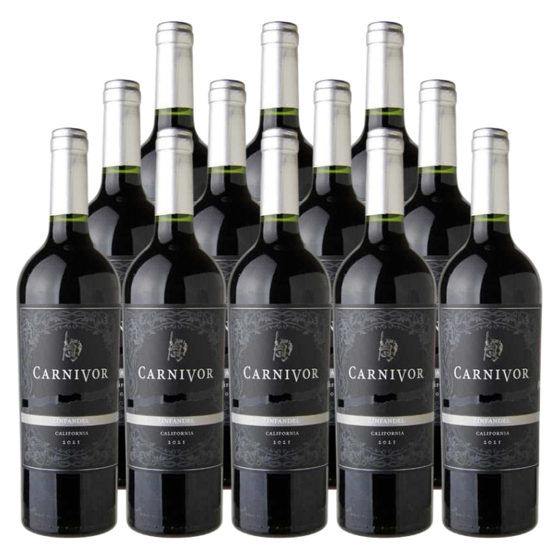 Carnivor Zinfandel California 750 ML (12 Bottles)