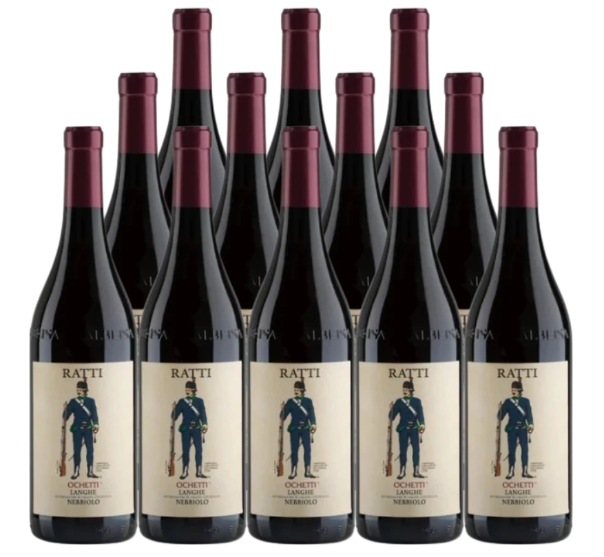 Renato Ratti Langhe Nebbiolo Ochetti 2020 750 ML (12 Bottles)