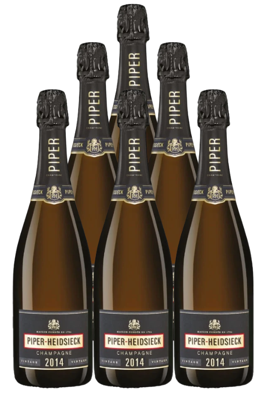 Piper Heidsieck Champagne Vintage Brut 2014 750 ML (6 Bottles)