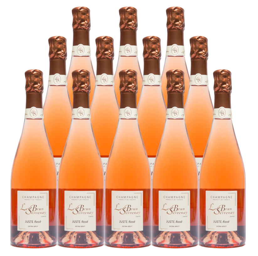 Le Brun Servenay Juste Rose Extra Brut Champagne 750 ML (12 Bottles)
