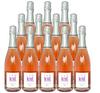 Jean Noel Gagnard Cremant de Bourgogne Lys Rose 750 ML (12 Bottles)