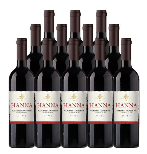 Hanna Cabernet Sauvignon Alexander Valley 2022 750 ML (12 Bottle)