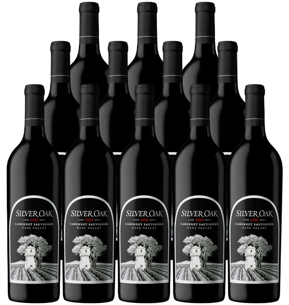 Bottle of Silver Oak Cabernet Sauvignon Napa Valley 2020 Premium Red Wine