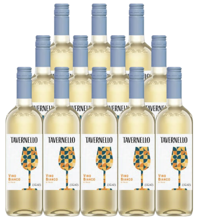 Tavernello Vino Bianco D'italia Italy 750 ML ( 12 Bottles )