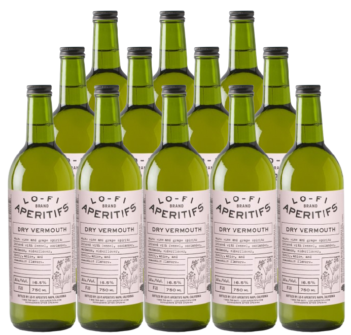 Lo-Fi Aperitifs Dry Vermouth 750 ML (12 Bottles)