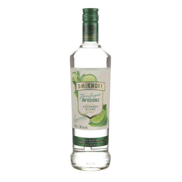 Smirnoff Zero Sugar Infusions Cucumber and Lime Vodka 750 ML