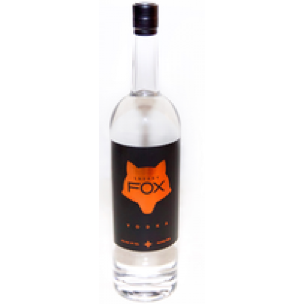 Sneaky Fox Spirits Vodka 1 L bottle with notes of vanilla and white peppercorn.