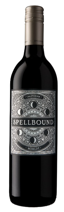 Spellbound Merlot California 750 ML wine bottle with detailed label design.