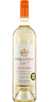 Stella Rosa Peach Fruit Wine 750 ML bottle with vibrant label featuring Italian emblem.