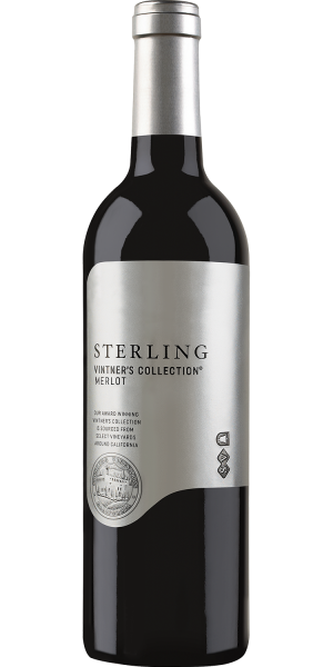 Sterling Vintners Collection Merlot 2021 750 ML bottle with elegant label and design.