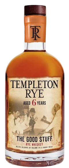 Templeton The Good Stuff 6 Years Old Rye Whiskey 750 ML