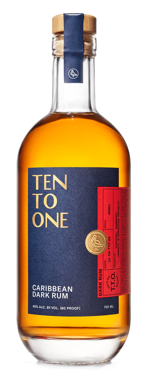 Ten To One Caribbean Dark Rum 750 ML