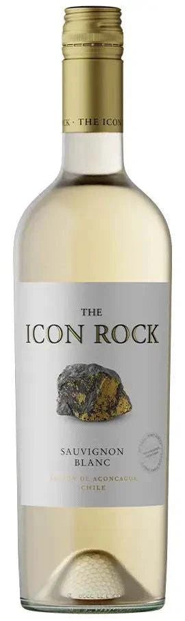 The Icon Rock Sauvignon Blanc 750 ML bottle showcasing crisp white wine with citrus and tropical fruit notes