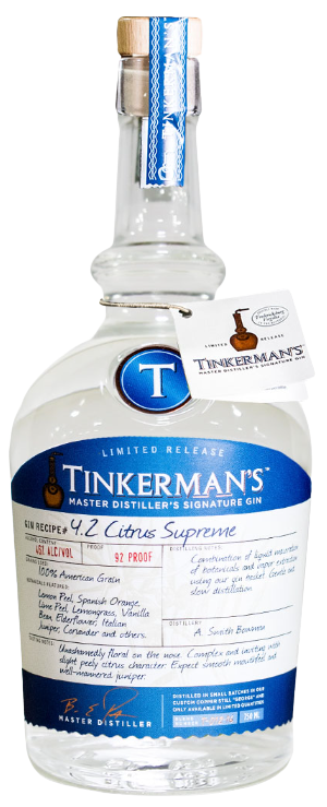 Tinkermans Gin 4.2 Citrus Supreme Limited Release 750 ML