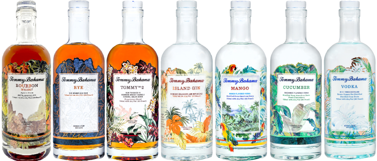 Coral Cay Tommy Bahama Combo 750 ML (7 Bottles)