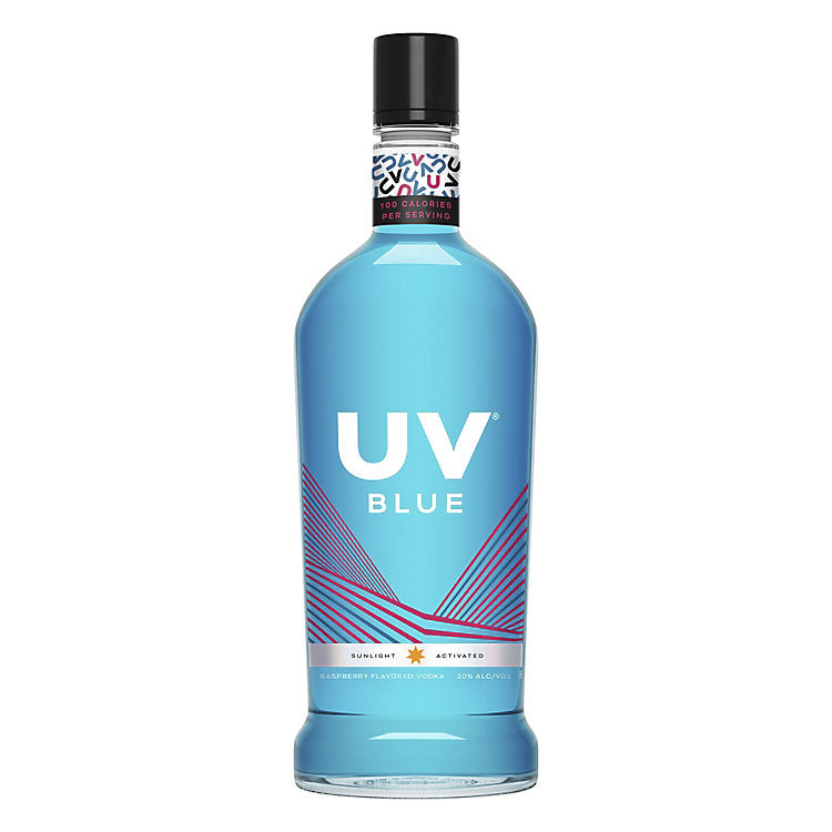 Uv Blue Raspberry Flavored Vodka 60 1.75 L