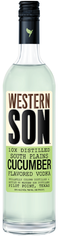 Western Son 10X Distilled South Plains cucumber flavored vodka 1L bottle