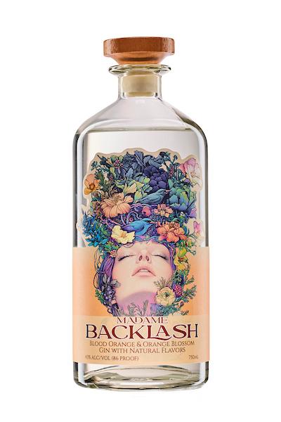 Madame Backlash Blood Orange & Orange Blossom Gin 750 ML