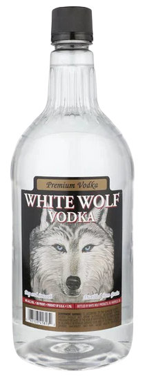 White Wolf Vodka 1.75 L premium American vodka bottle