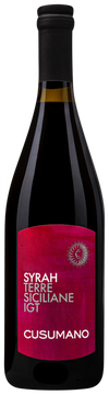 Cusumano Syrah Terre Siciliane 2022 750 ML Sicilian red wine bottle