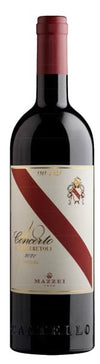 Mazzei Toscana Concerto Di Fonterutoli 2021 750 ML Tuscan red wine bottle on white background