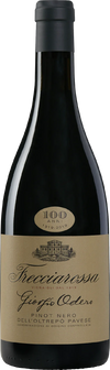 Frecciarossa Oltrepo Pavese Pinot Nero Giorgio Odero 2018 red wine bottle with beige label and black cap