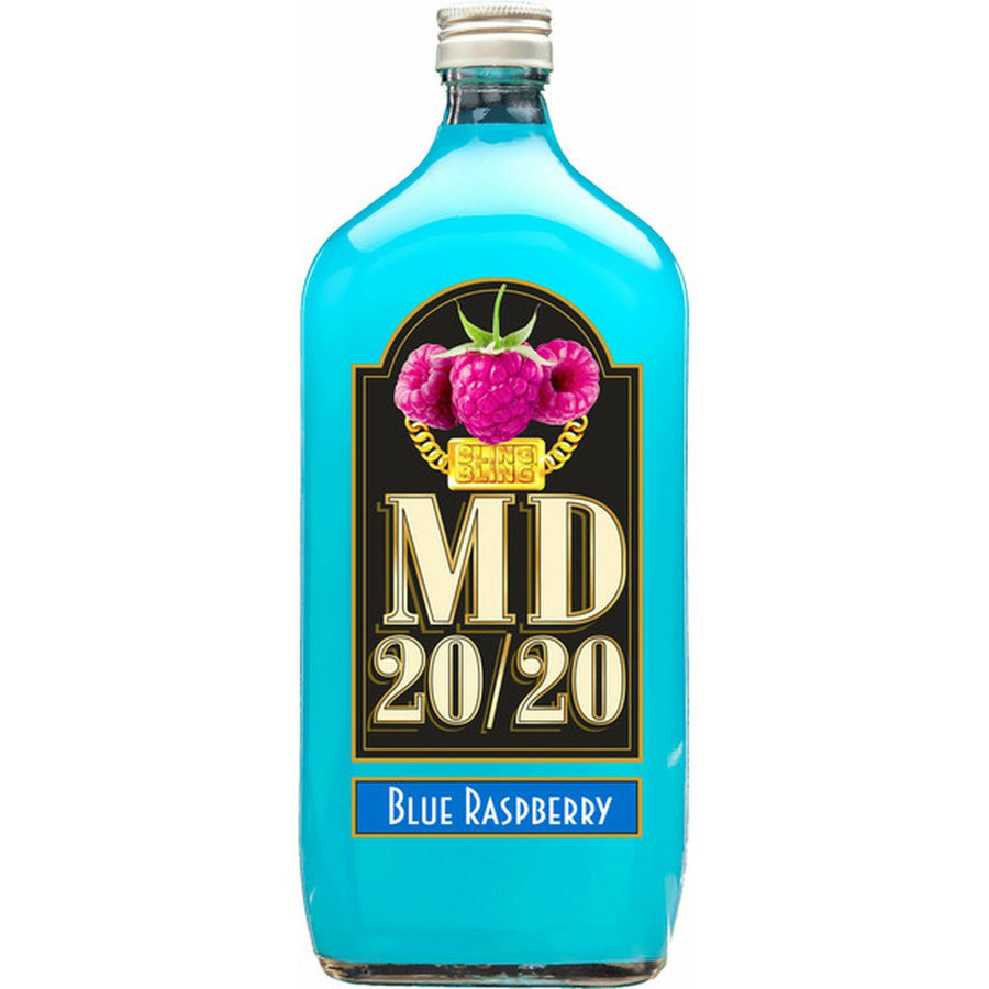 Md 20/20 Blue Raspberry Flavored Wine 750 ML