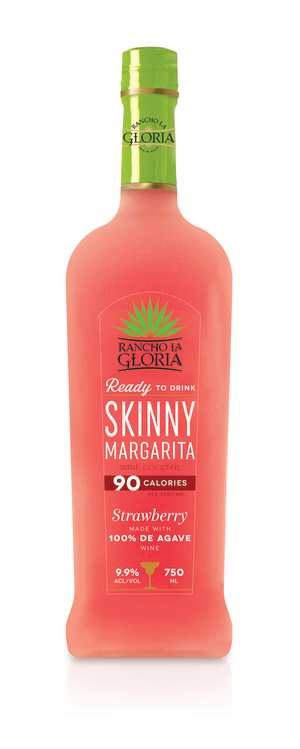 Rancho La Gloria Skinny Strawberry Margarita Wine Cocktail 750 ML bottle.