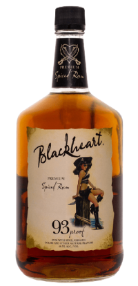 Blackheart Spiced Rum 93 1.75 L bottle with bold spiced rum flavors and large size