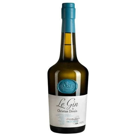 Bottle of Christian Drouin Le Gin Small Batch 84 750 ML showcasing refined French gin with juniper and apple notes