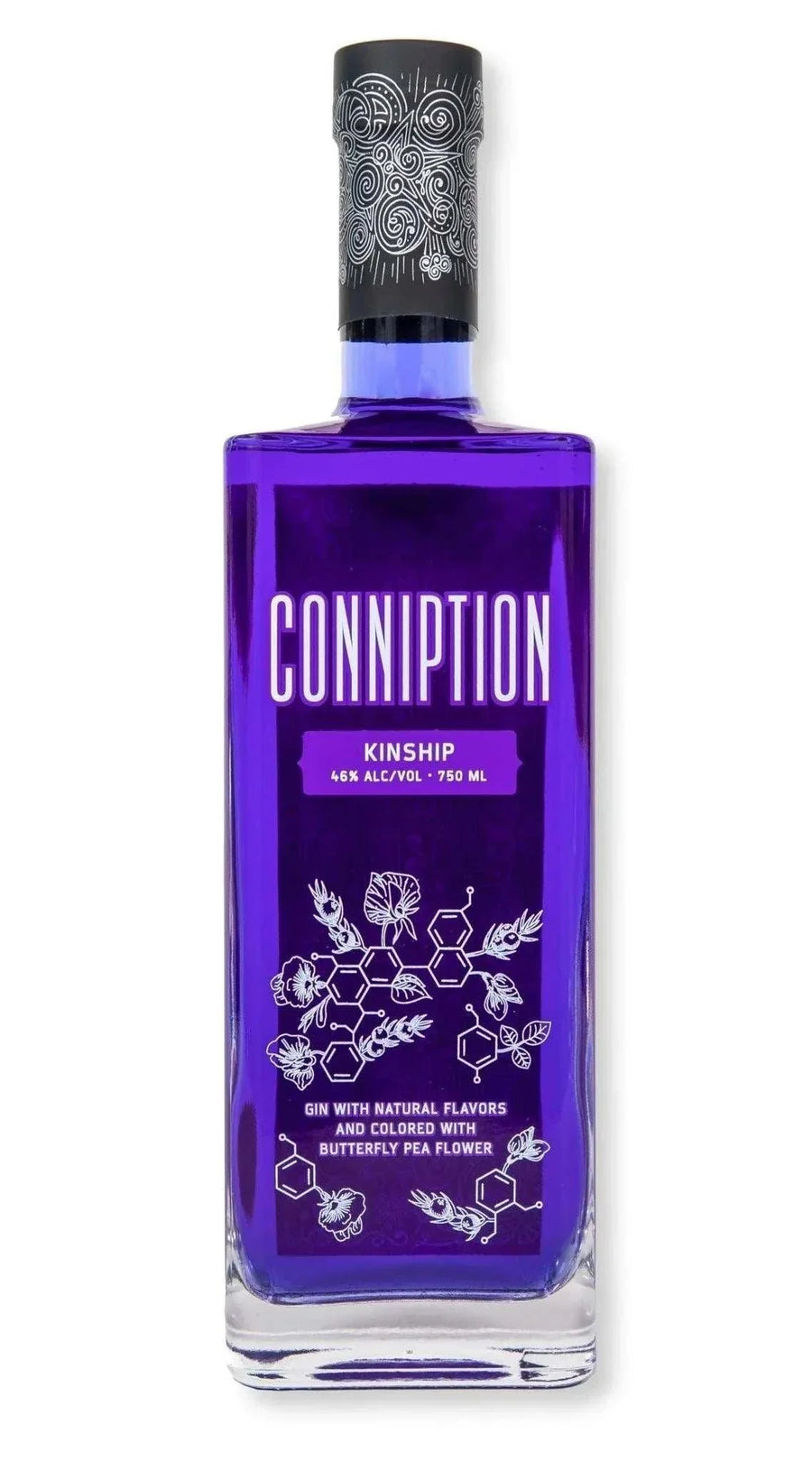 Conniption Dry Gin Kinship 92 750ml premium craft gin bottle with fresh botanicals and citrus peel