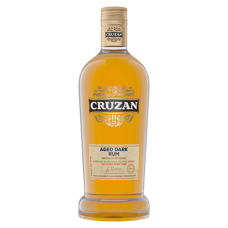 cruzan dark rum aged 80 1.75 L