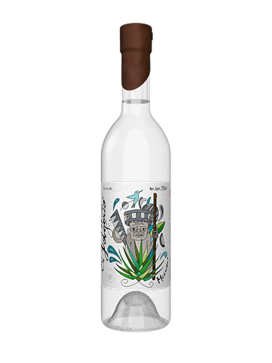 El Jolgorio Mexicano Mezcal 750 ML bottle showcasing artisanal mezcal from Oaxaca with clear liquid and traditional packaging