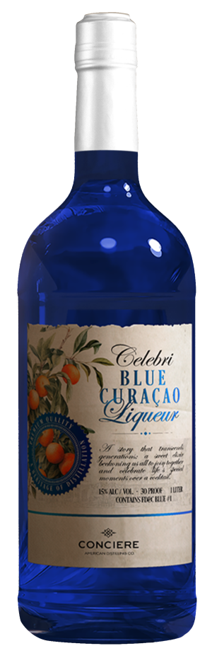 Celebri Vodka Cordial Blue Curacao Liqueur 1 L