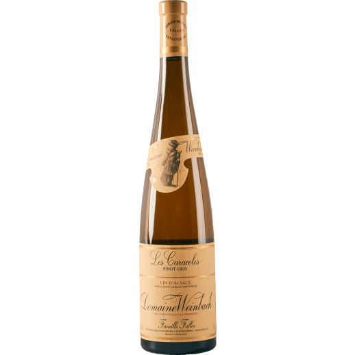 Domaine Weinbach Les Caracoles Pinot Gris 2023 white wine bottle from Alsace with elegant aromas and balanced flavor profile