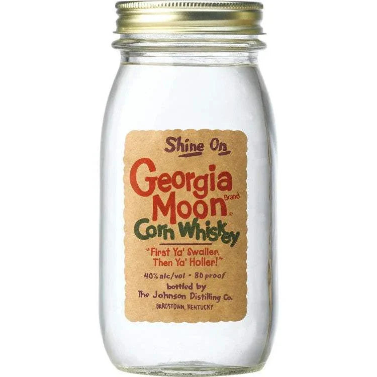 Bottle of Georgia Moon Corn Whiskey 80 750ml with traditional Southern craftsmanship and smooth spicy finish