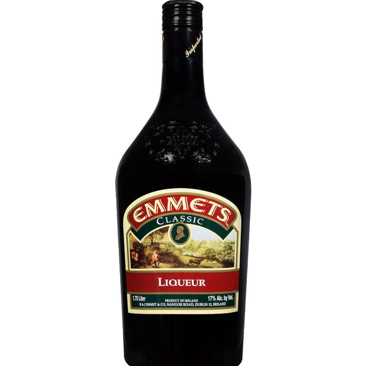 Emmets Irish Cream Liqueur 34 1.75 L bottle with rich creamy Irish whiskey liqueur